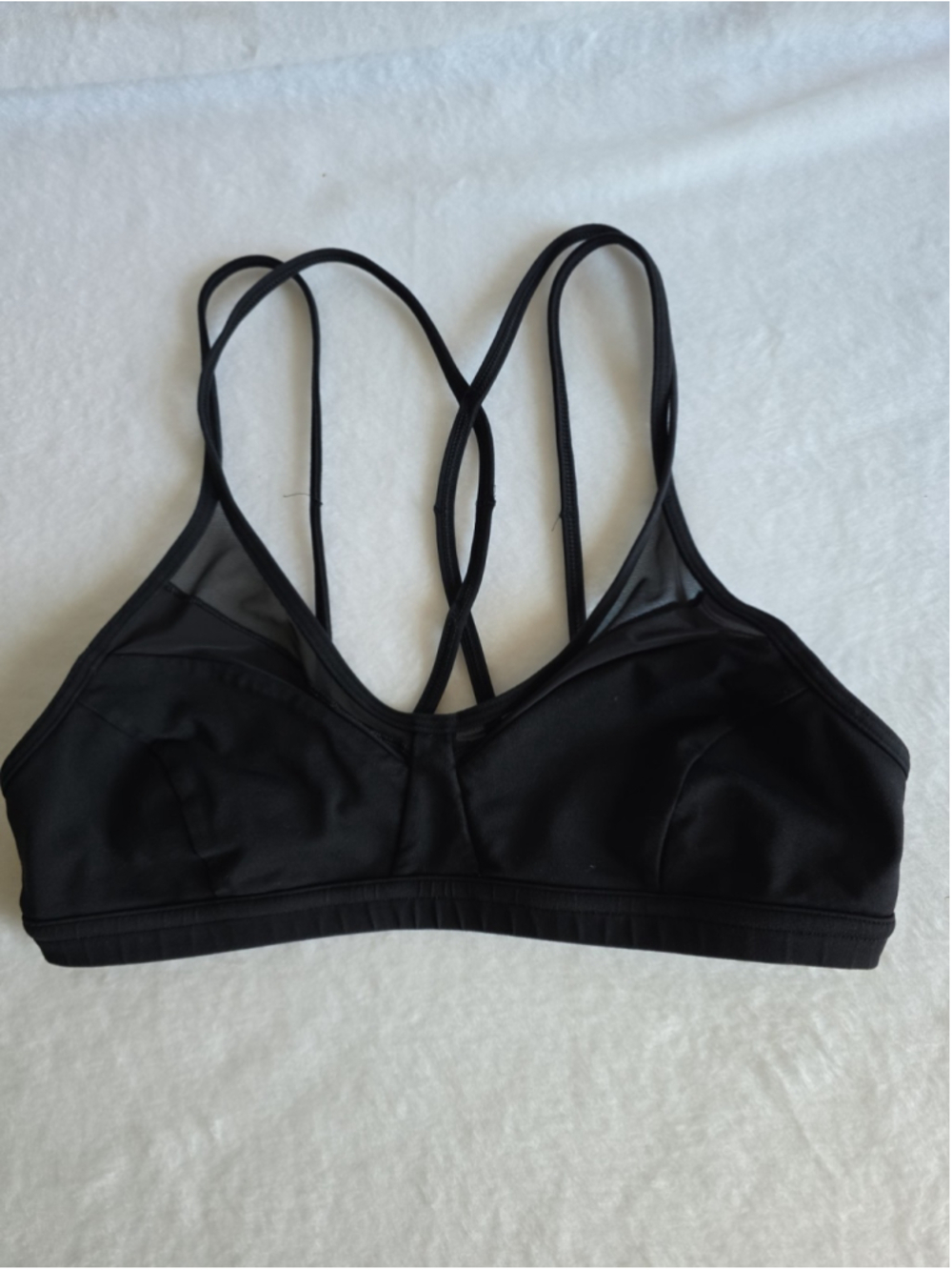 Lululemon Women’s READ Black Strappy Sports Bra Size 6